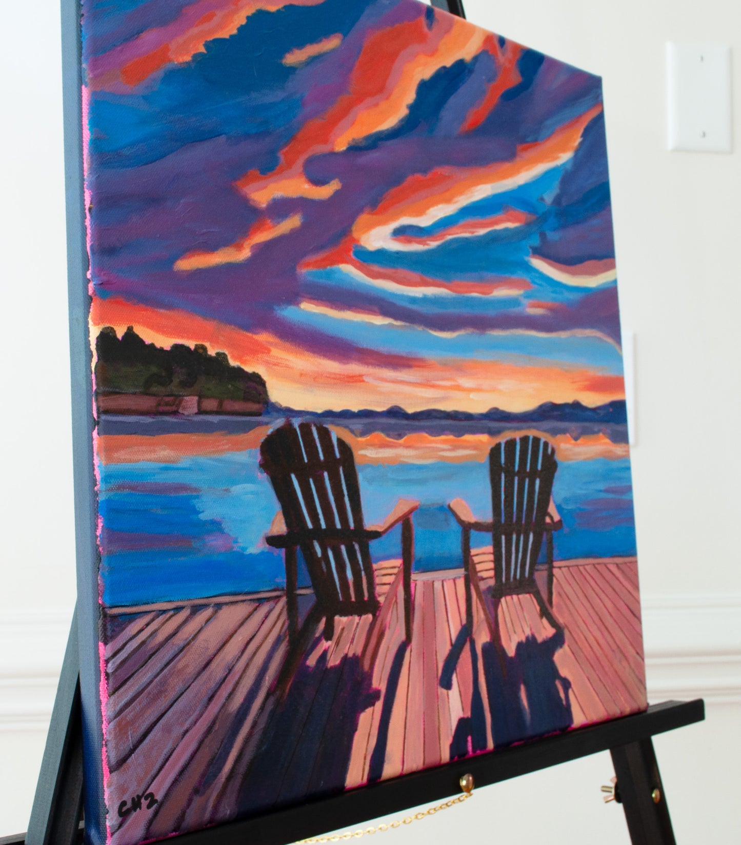 Clemson Sky, Original Art by Christen Zeleznik