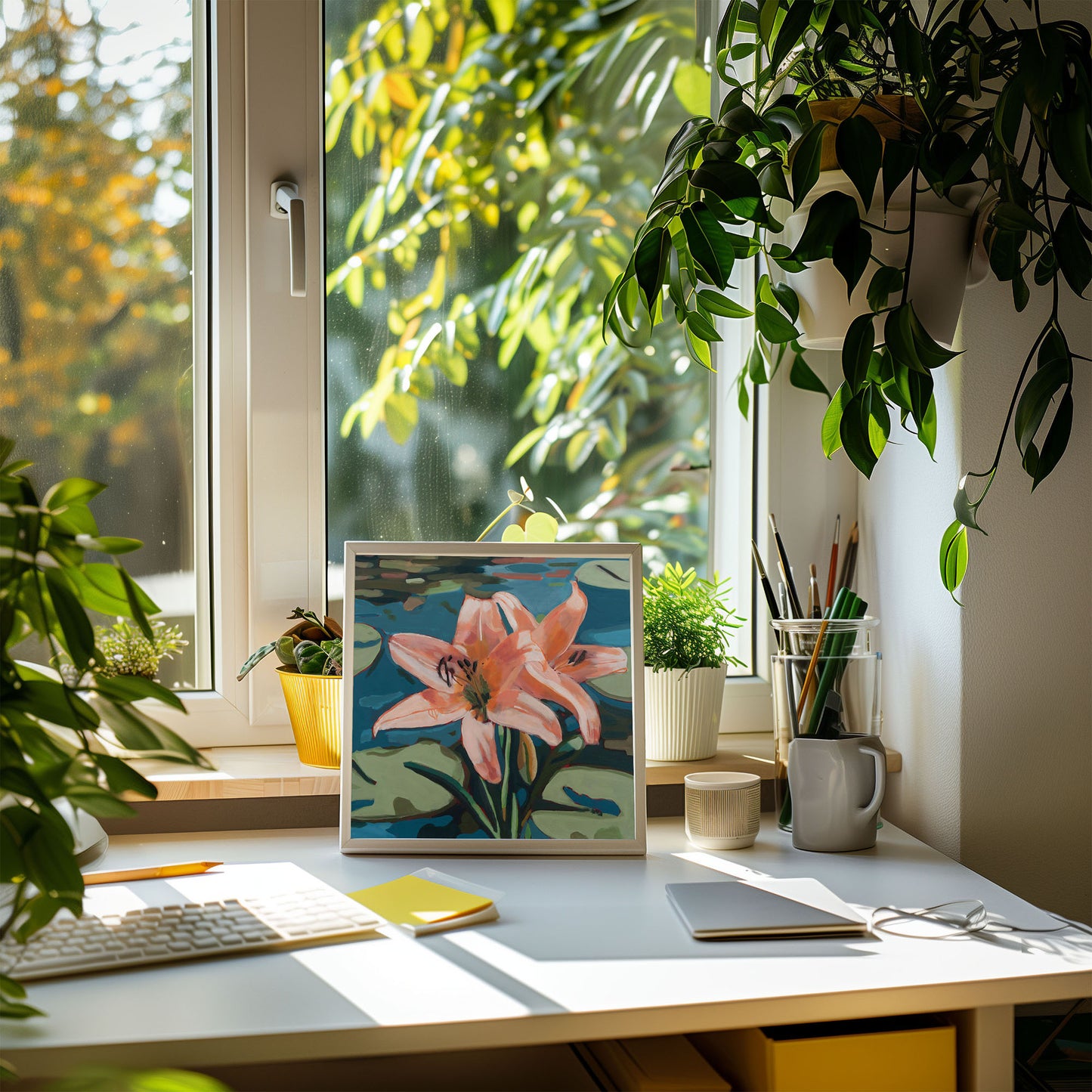 Flower, Original Painting by Christen Zeleznik | Fine Art Print