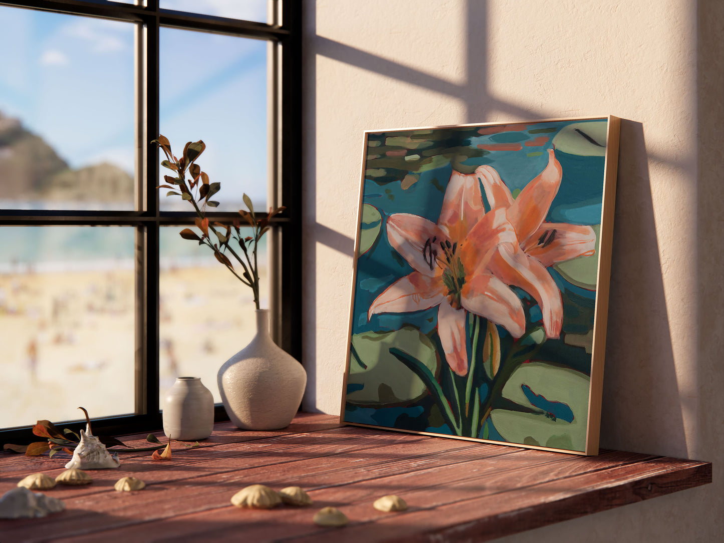 Flower, Original Painting by Christen Zeleznik | Fine Art Print