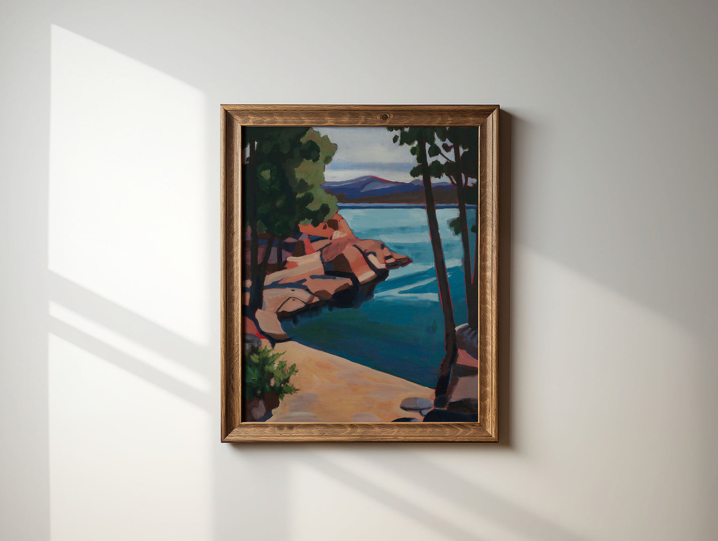 Lake View, Original Painting by Christen Zeleznik | Fine Art Print