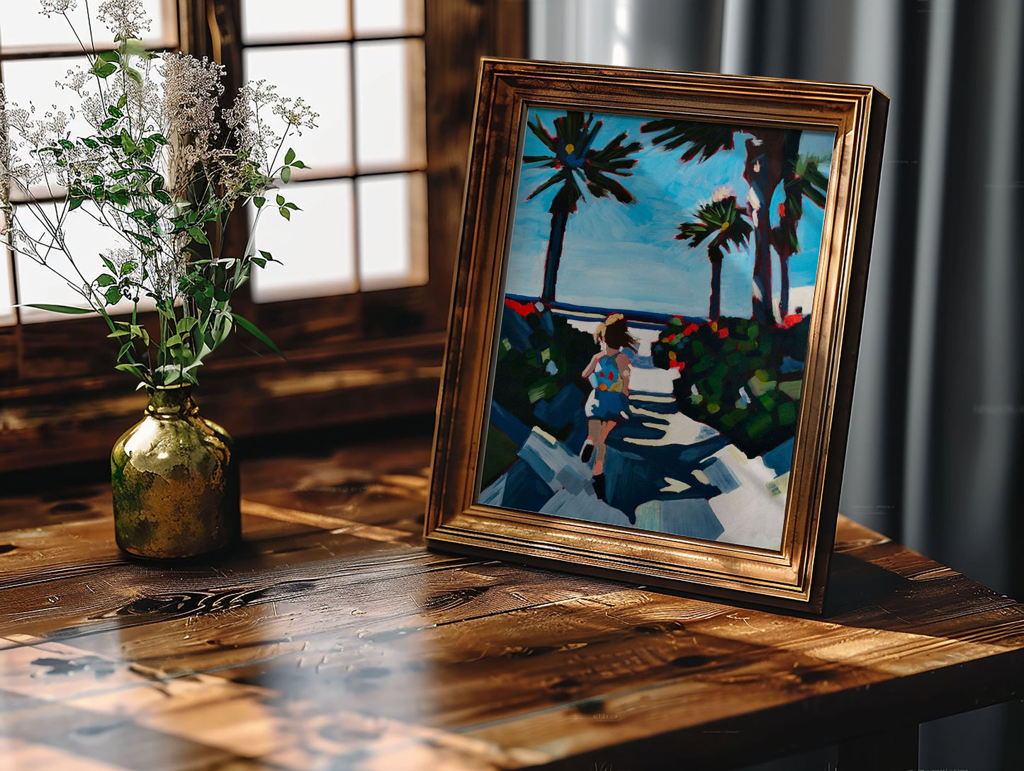 Ocean View, Original Painting by Christen Zeleznik | Fine Art Print