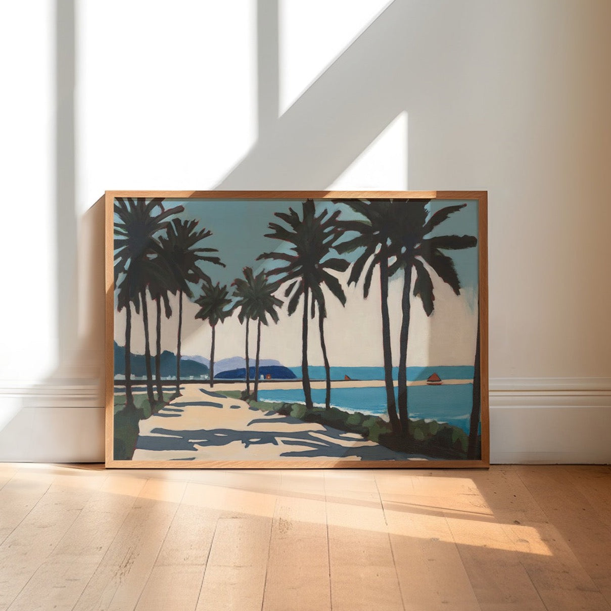 Palm Trees, Original Painting by Christen Zeleznik | Fine Art Print
