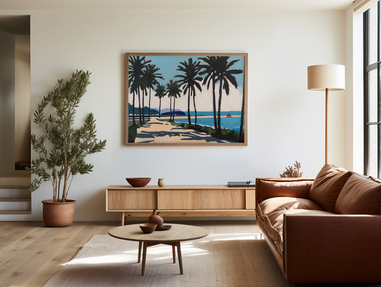 Palm Trees, Original Painting by Christen Zeleznik | Fine Art Print