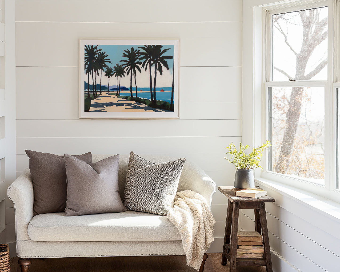 Palm Trees, Original Painting by Christen Zeleznik | Fine Art Print