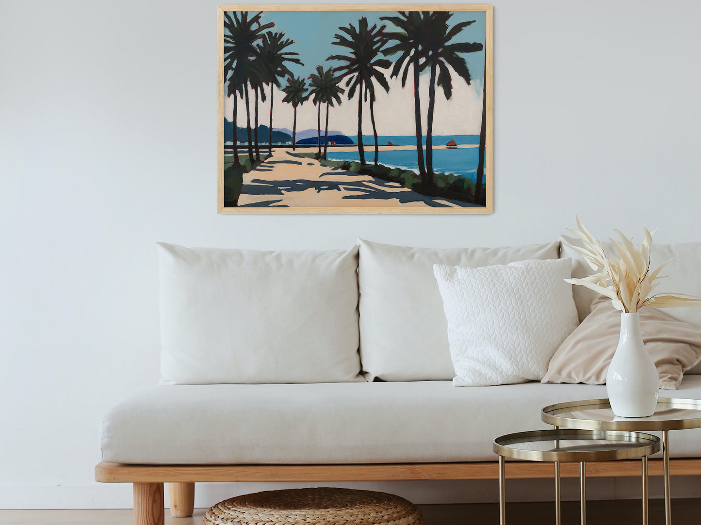 Palm Trees, Original Painting by Christen Zeleznik | Fine Art Print