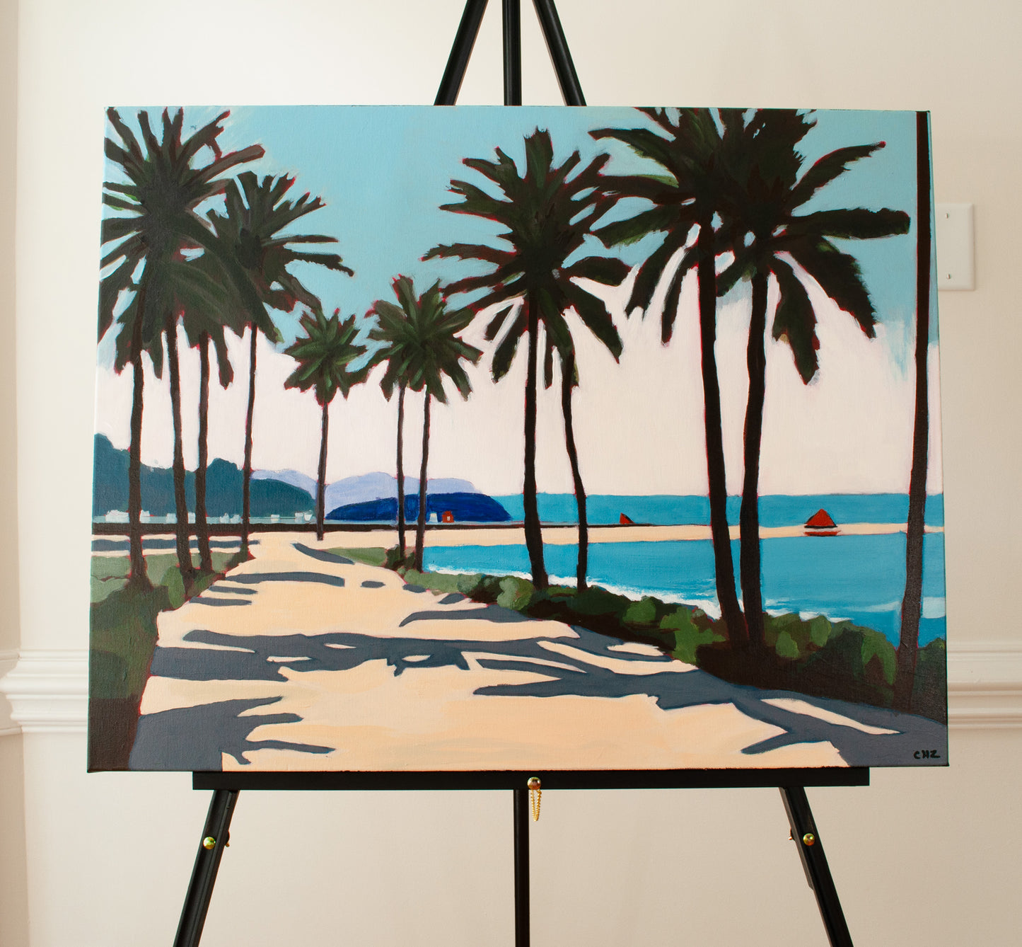 Palm Trees, Original Art by Christen Zeleznik