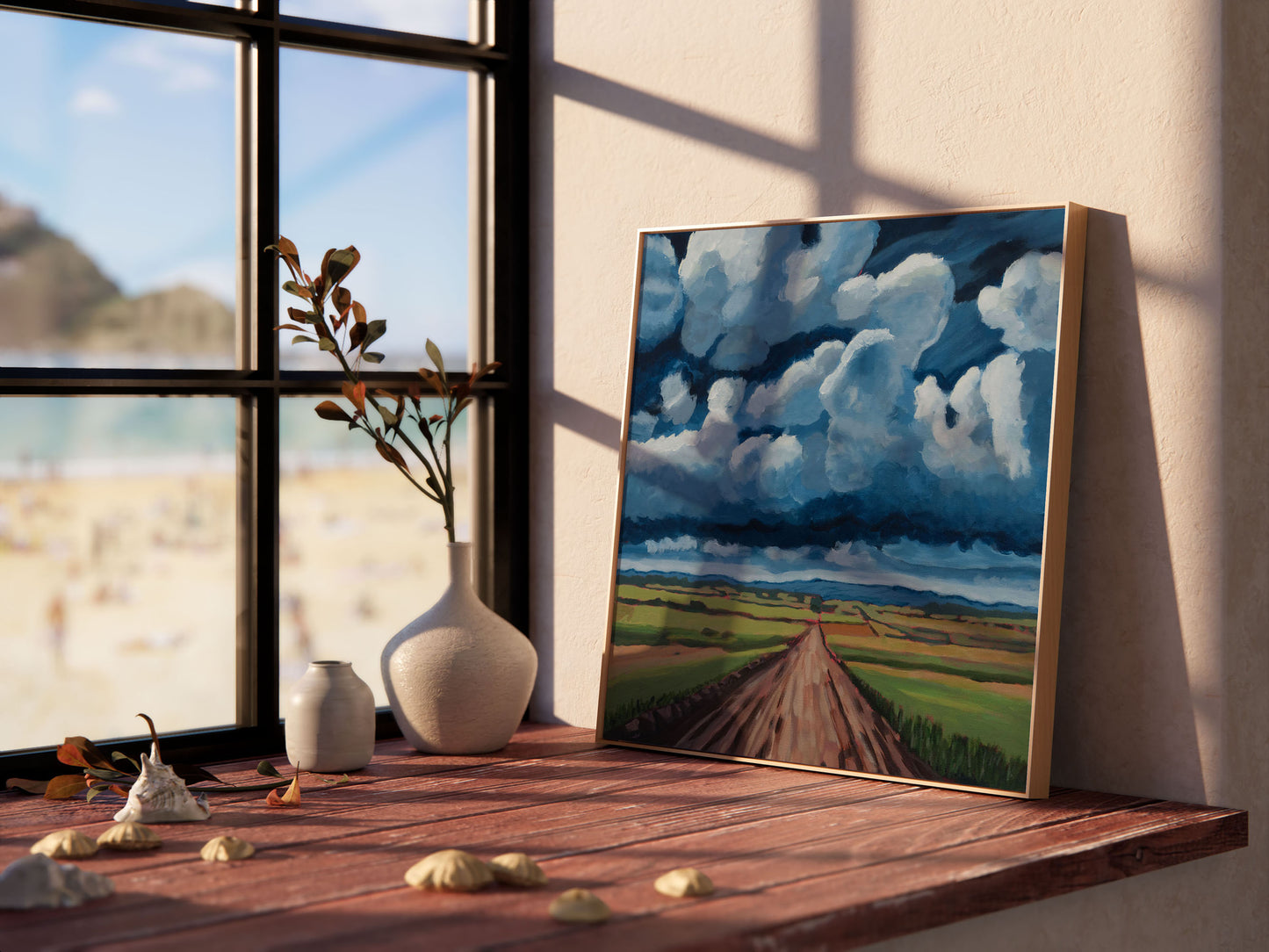 Storm Clouds, Original Painting by Christen Zeleznik | Fine Art Print