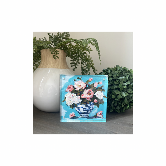 “All for You” – Original Mini Floral in Acrylic Block Frame