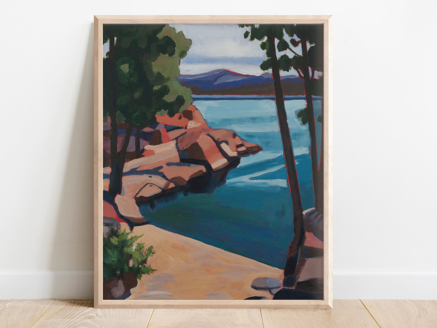 Lake View, Original Painting by Christen Zeleznik | Fine Art Print
