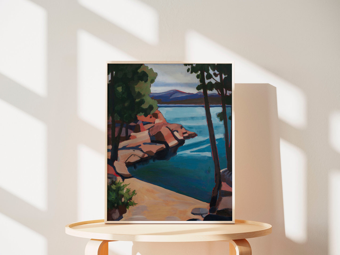 Lake View, Original Painting by Christen Zeleznik | Fine Art Print