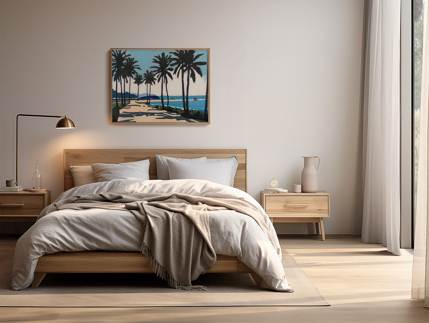 Palm Trees, Original Painting by Christen Zeleznik | Fine Art Print
