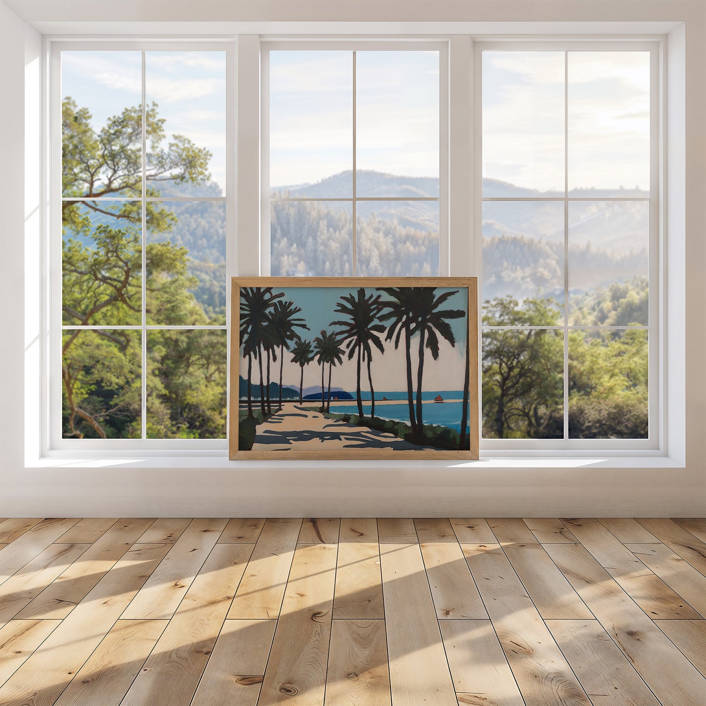Palm Trees, Original Painting by Christen Zeleznik | Fine Art Print
